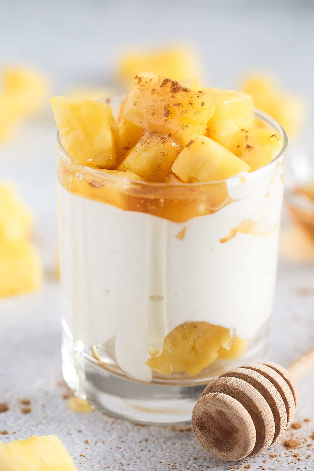 Pina Colada Cottage Cheese Snack